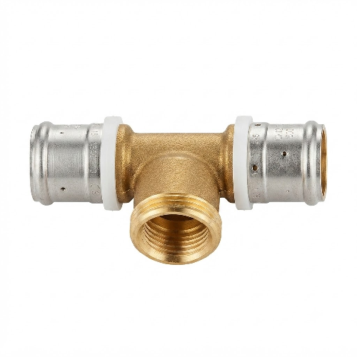 TEE FEMALE THREADED (BRASS)