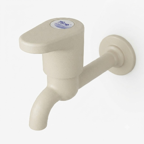 Bib Cock with Flange Long Body