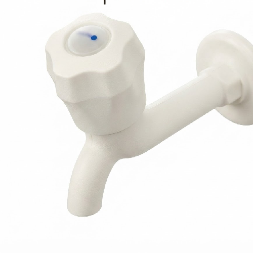 Bib Cock with Flange Long Body