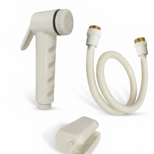 Premium Ivory PTMT Health Faucets with hose & hook