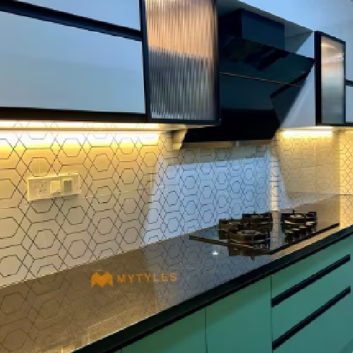 Ceramic White Highlighter Wall Tile Code28662 (300x600mm, High Glossy) - Image 3