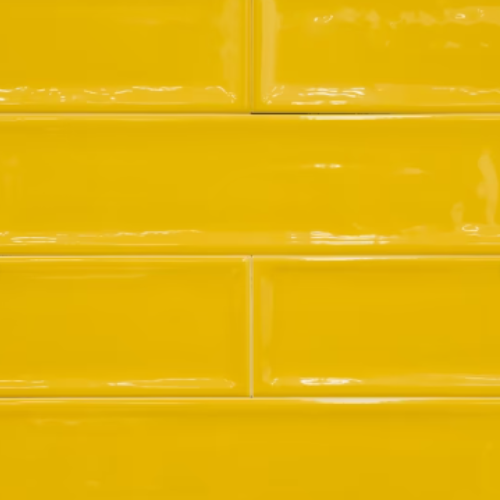 Ceramic Yellow Subway Wall Tile Code19239 (75x300mm, Glossy)