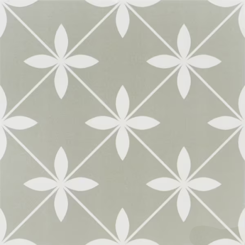 Ceramic Grey Moroccan Floor and Wall Tile Code28241 (300x300mm, Matt)
