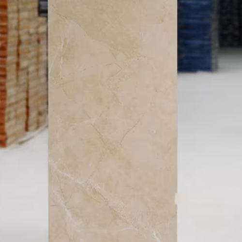 Vitrified Cream Marble Look Floor and Wall Tile Code39025 (600x1200mm, Matt)
