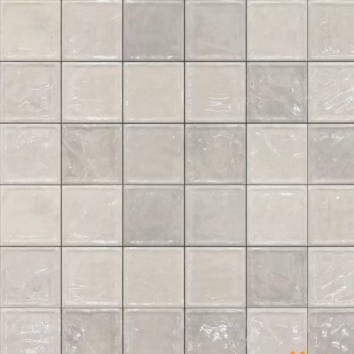 Ceramic Half White Geometric Wall Tile Code35339LT (300x600mm, Glossy)