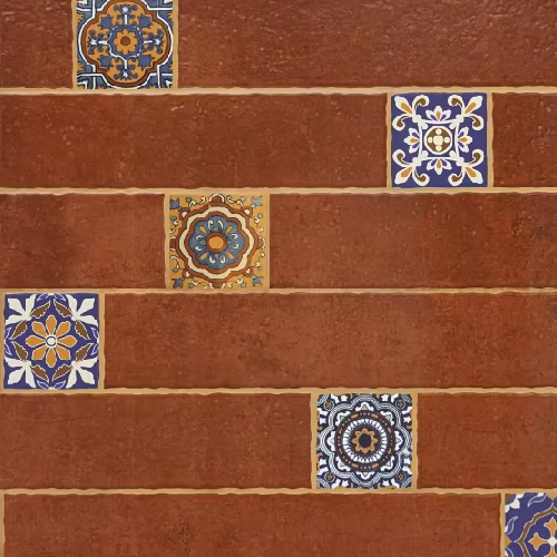 Red Wooden Floor and Wall Tile Code37958 (600x600mm, Matt)