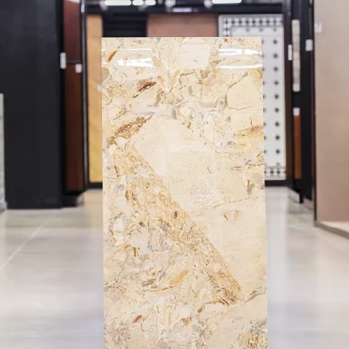 Vitrified Beige Floor and Wall Tile Code37502 (600x1200mm, Glossy)
