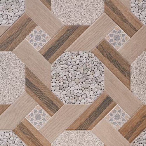 Vitrified Brown Digital Parking Floor and Wall Tile Code36817 (400x400mm, Matt)