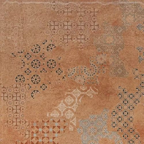 Vitrified Brown Digital Parking Floor and Wall Tile Code38390 (400x400mm, Matt)